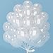 PartyWoo Clear Balloons 101pcs 12 Inch Transparent Latex Helium Balloons for Graduation Wedding Baby Shower Bridal Shower Engagement Gender Reveal Anniversary Birthday Party Decorations ClearY2 - Image 2