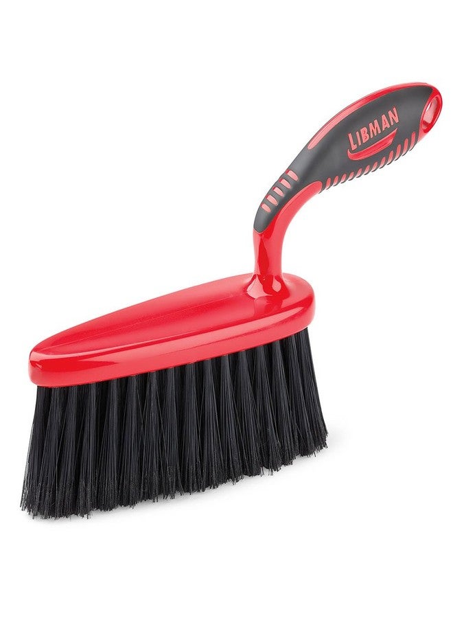 Libman Commercial 526 Counter/Bench Brush, Polypropylene, 2.5" x 7" Oval Head, Red (Pack of 6)