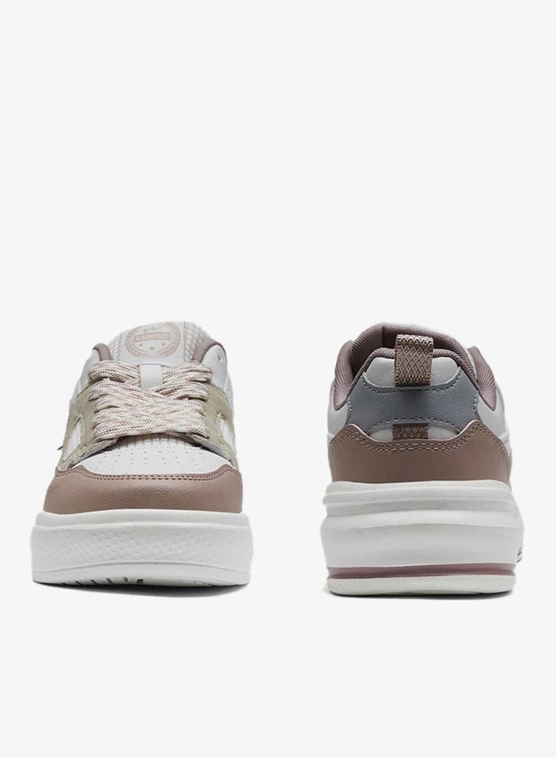 CAMPUS Women’s Cute Low Top Sneakers – Stylish Color-Block Design Shoes with Patterned Lace Detailing - Image 4