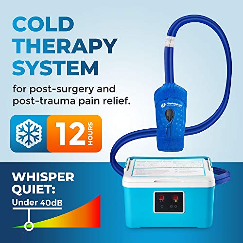 PhysioNatural Cold Therapy Ice Machine for Knee Surgery Recovery – Programmable Continuous Cryotherapy System with Adjustable Knee Pad for Post-Op Swelling, Sprains & Injuries - Image 2