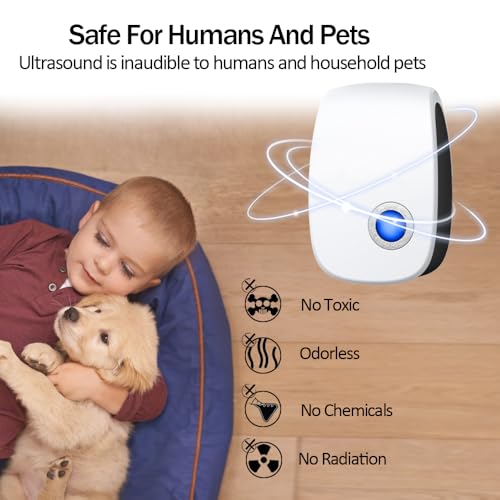 Vogholic 2026 Upgraded Ultrasonic Pest Control Repeller Indoor Mouse Repellent for Rat Mice Rodent RoachCockroach Insect Mosquito Electronic Plug in Pest Control 6 Packs - Image 3