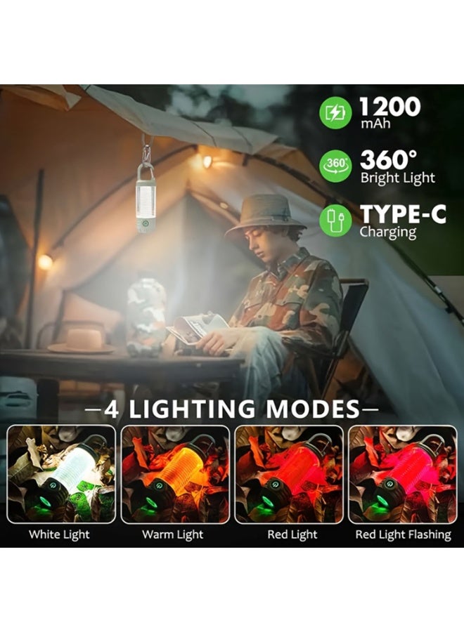 One Usb Rechargeable Hanging Tent Light, Led Portable Camping Light, Outdoor Camping Handheld Light With Hook, Suitable For Hiking, Gifting, Fishing, Trekking, Maintenance, And Emergency Lighting. - Image 5