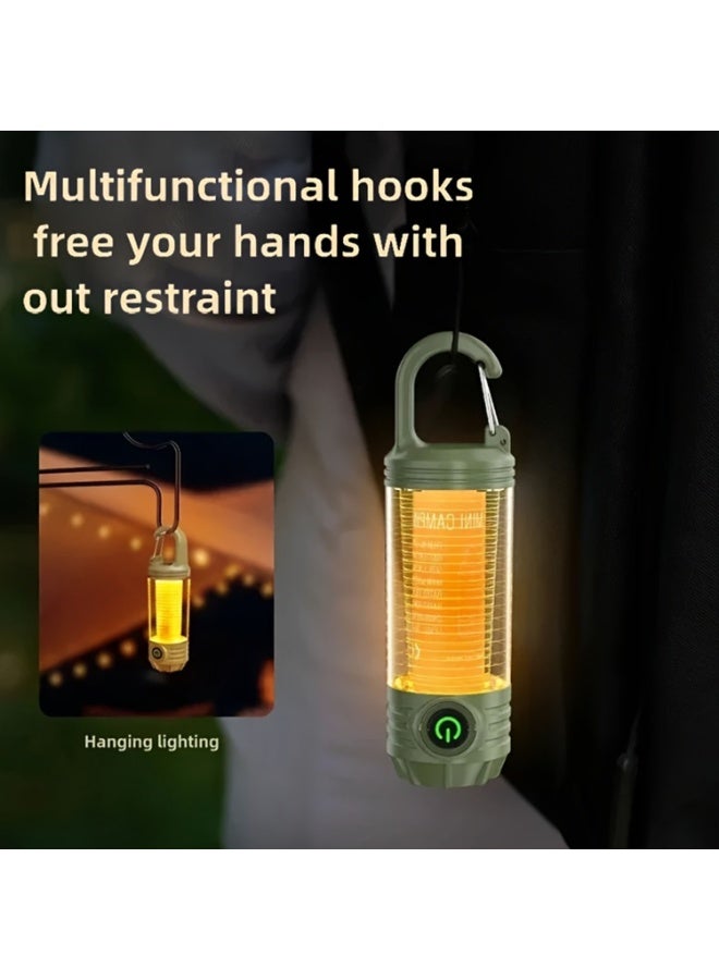 One Usb Rechargeable Hanging Tent Light, Led Portable Camping Light, Outdoor Camping Handheld Light With Hook, Suitable For Hiking, Gifting, Fishing, Trekking, Maintenance, And Emergency Lighting. - Image 3