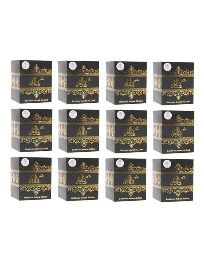 الماس للعطور بخور عاشق العود 30جرام*12قطع 