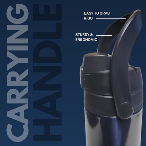 Aquatix Double Wall Insulated Extra Large XL Stainless Steel Sport thermos Bottle 68 ounce Midnight Blue - Image 5