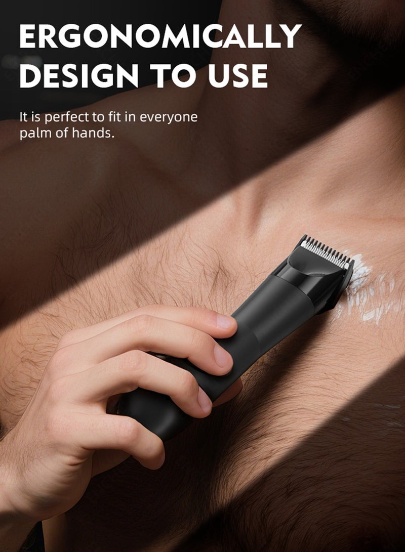 ENCHEN 2-in-1 Electric Epilators for Women, 8500RPM Powerful Motor Electric Shaver, Waterproof Grooming Kit with Beard & Body Trimmer, Dual-Head Design Bikini trimmer, LED Spotlight, Type-C Fast Charging, Travel Lock Black - Image 2