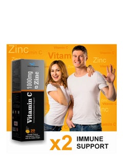 Olira Organics Vitamin C 1000mg With Zinc 10mg Effervescent 20 Tablets - Pack of 5 | Immune Supports and Antioxidant  - Image 5