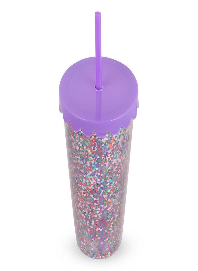 HAMSTER LONDON Sipper | Stylish Holographic Design | 750ml Spill-Proof Water Bottle | Durable & Portable for School, Office, Gym & Travel (Purple) - Image 2