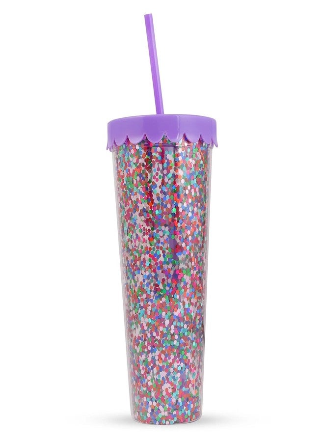 HAMSTER LONDON Sipper | Stylish Holographic Design | 750ml Spill-Proof Water Bottle | Durable & Portable for School, Office, Gym & Travel (Purple) - Image 1