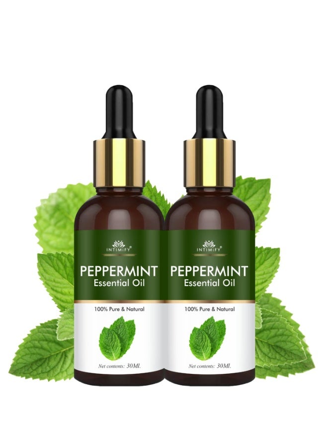 INTIMIFY زيت النعناع العطري من إنتيميفاي، 30 مل × 2 - Image 1