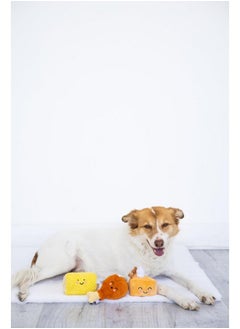pearhead Pearhead Thanksgiving Dinner Dog Toys, Set of 3, Plush Dog Toys, Squeaky Dog Toy, Pumpkin Pie and Turkey Leg Toy, Fall Pet Toys  - Image 5