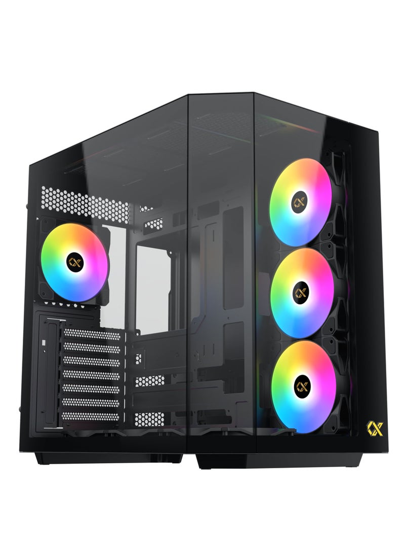 GCC GAMERS NOVA BLACK V9 Intel (Core I7 12700K, RTX 4060, 32GB RAM, 1TB SSD, WiFi Ready | Windows 11 Installed)  - Image 1
