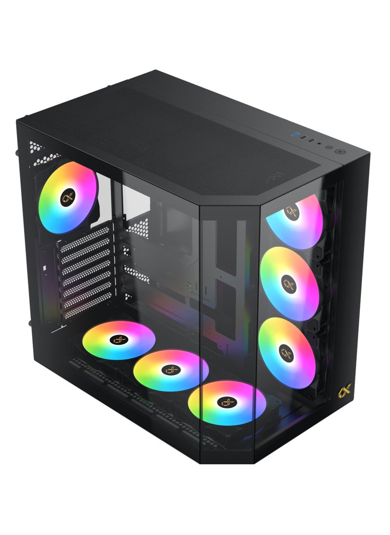 GCC GAMERS NOVA BLACK V9 Intel (Core I7 12700K, RTX 4060, 32GB RAM, 1TB SSD, WiFi Ready | Windows 11 Installed)  - Image 2