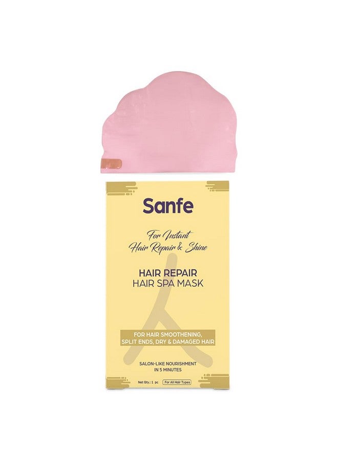 سانفي قناع سبا لإصلاح الشعر | لإصلاح الشعر وتلميعه على الفور | تنعيم الشعر، الأطراف المتقصفة، الشعر الجاف والتالف | تغذية مثل الصالونات في 5 دقائق | 1 قطعة - Image 2