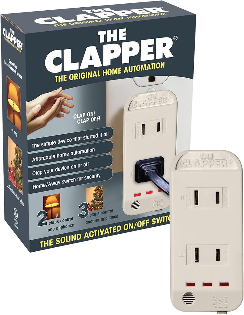 CLAPPER The Original Home Automation Sound Activated Device, On/Off Light Switch, Clap Detection, As Seen On TV - Image 1