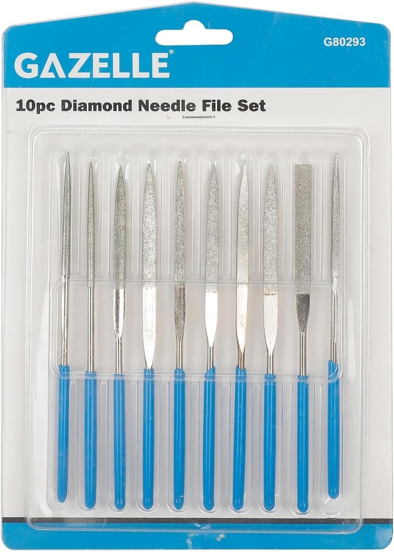Gazelle Diamond Needle File Set - 10 Pieces - Image 3