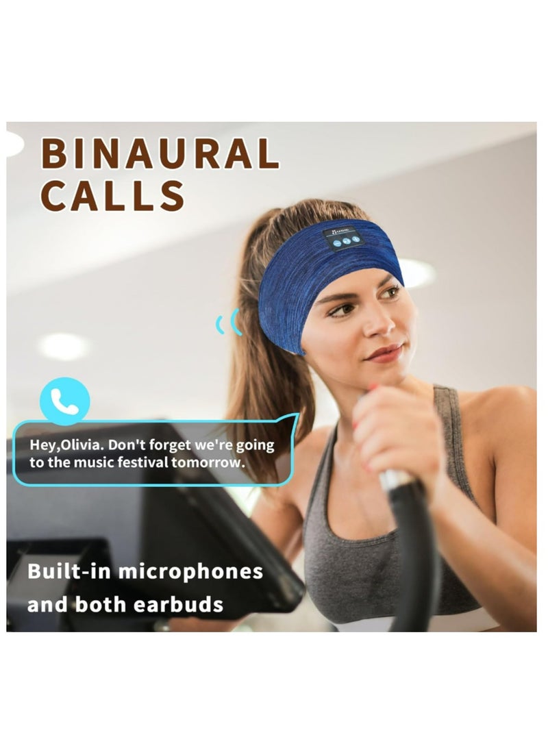 Sleep Headphones with Bluetooth,Bluetooth Headband Headphone,Bluetooth Sleep Mask,Music Earphones for Side Sleeper,Suitable for Wiching,Sleeping,Walking,Running,Yoga,Travel - Image 3