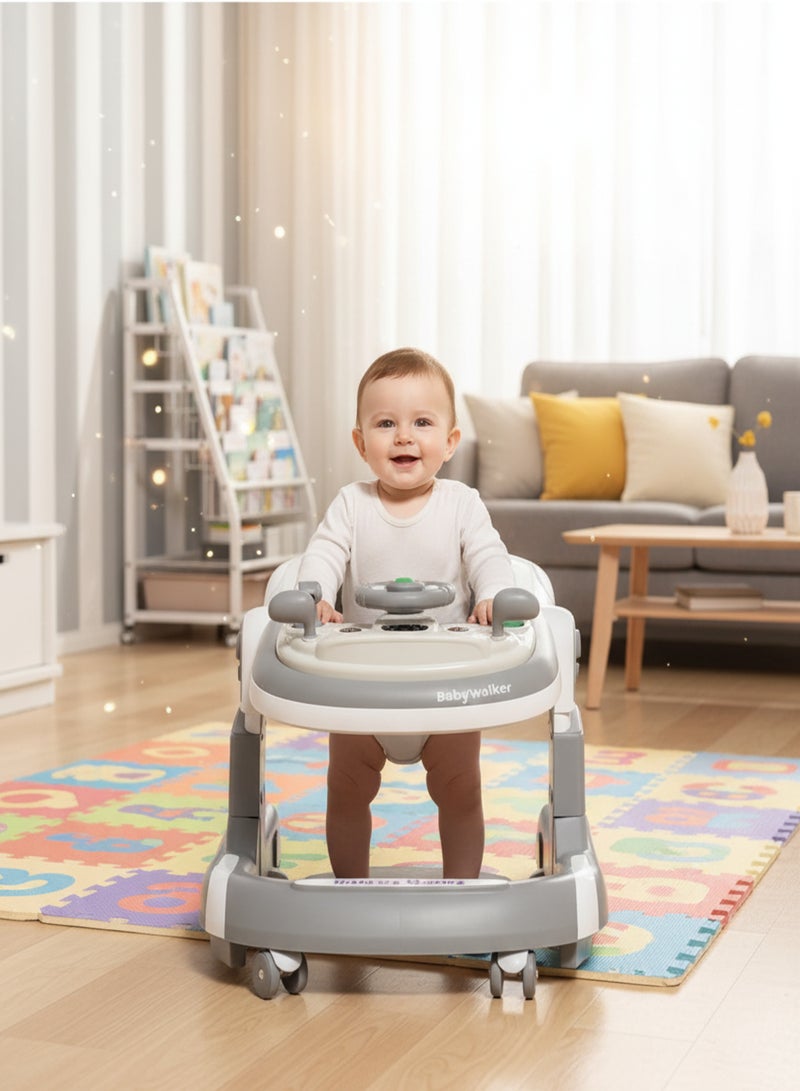 رالي مشاية اطفال تستخدم لتعليم المشي و كرسي طعام للاطفال  شكل مميز  وتتضمن موسيقى بنغمات مختلفة تعزز حاسة سمع طفلك - Image 1