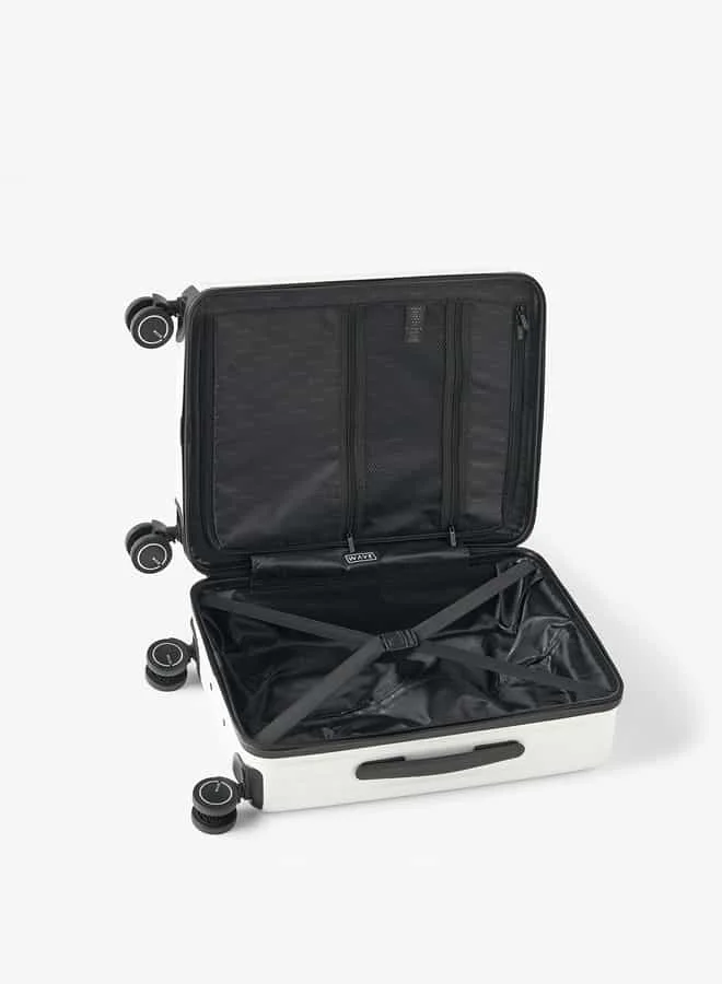 Wave Textured Hardcase Trolley Bag with Retractable Handle