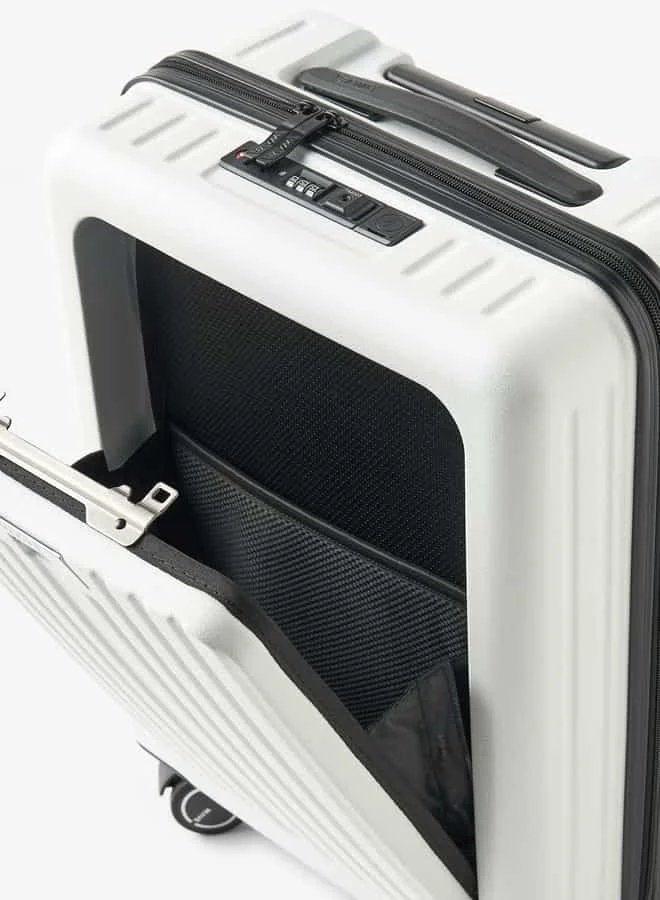 Wave Textured Hardcase Trolley Bag with Retractable Handle