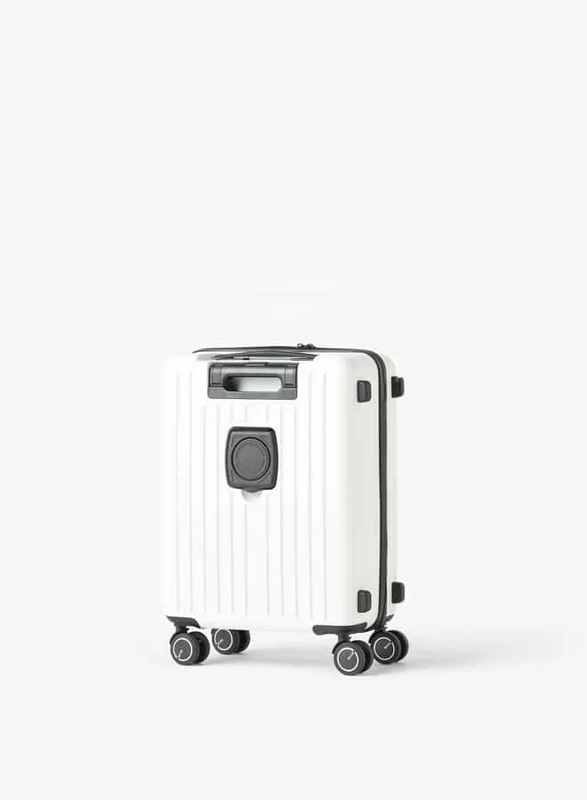 Wave Textured Hardcase Trolley Bag with Retractable Handle