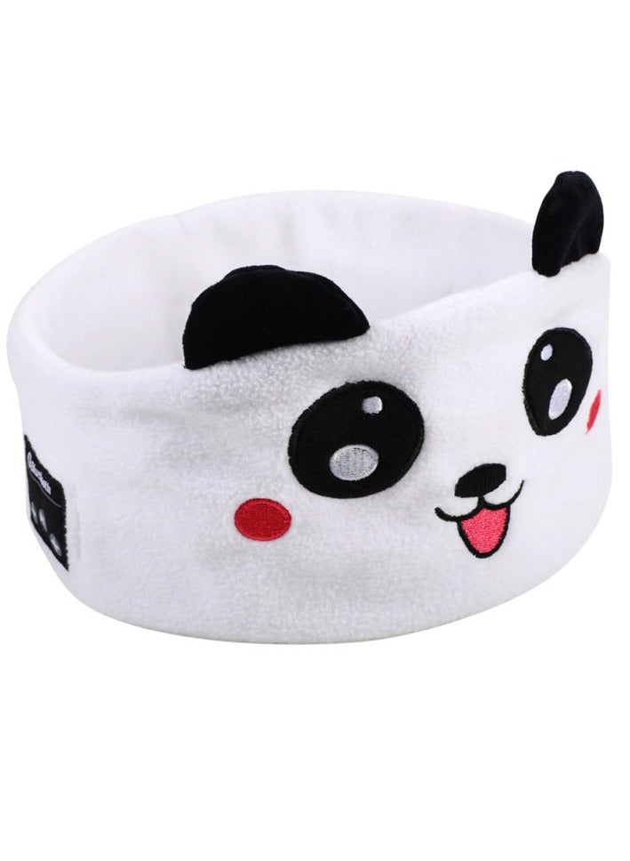 ارواق عصابة رأس لسماعات الرأس للأطفال، سماعات رأس لاسلكية فوق الأذن، عصابة رأس موسيقى من الصوف الناعم المرنة المحمولة، سماعات نوم مريحة للأطفال الرضع والأطفال الصغار، (قطعة واحدة، أبيض) - Image 1