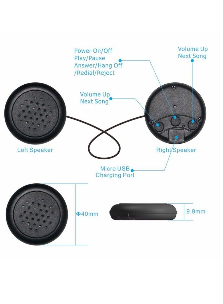 ارواق عصابة رأس لسماعات الرأس للأطفال، سماعات رأس لاسلكية فوق الأذن، عصابة رأس موسيقى من الصوف الناعم المرنة المحمولة، سماعات نوم مريحة للأطفال الرضع والأطفال الصغار، (قطعة واحدة، أبيض) - Image 2