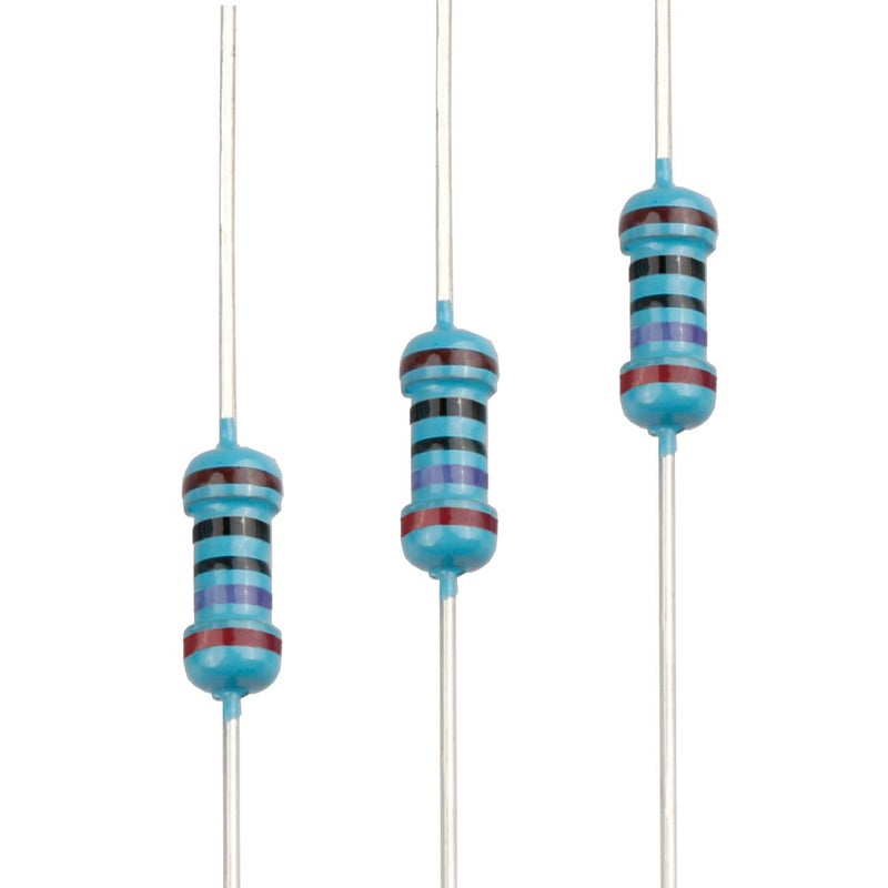 EDGELEC Store 100 قطعة مقاومة 270 أوم 1/4 واط (0.25 واط) ±1% تحمل مقاومة معدنية ثابتة، قيم متعددة من المقاومة اختيارية - Image 1