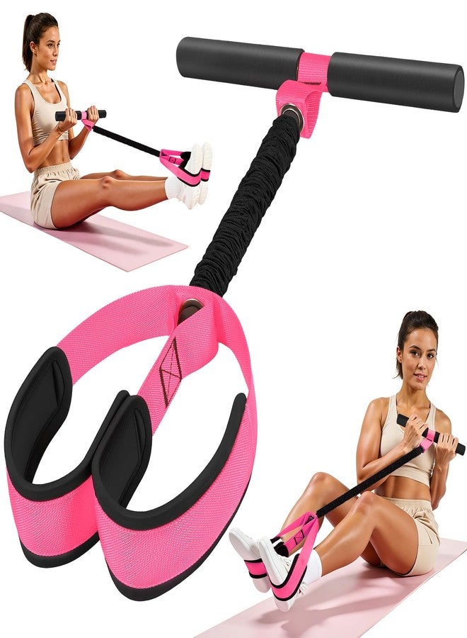 NTIUYOT Pedal Resistance Band with Handle, Upgraded Durable Thickened Latex Tubes and Soft Foam Fabric Foot Pedal, Sit Up Exercise Equipment for Abdomen, Waist, Arm, Core/ABS, Leg, Physical Therapy - Image 1