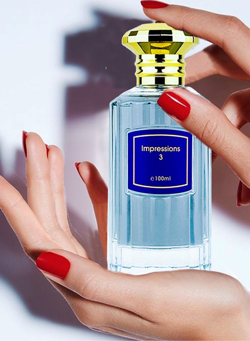 Rosemount IMPRESSIONS 3 100ml Eau de Perfume for women Desgine to Leave a Long Lasting Impression 100ml Imperial Perfume with Davana, Bergamot, Oud Captivating Musk, Leather, Vetiver Haiti Blend - Image 4