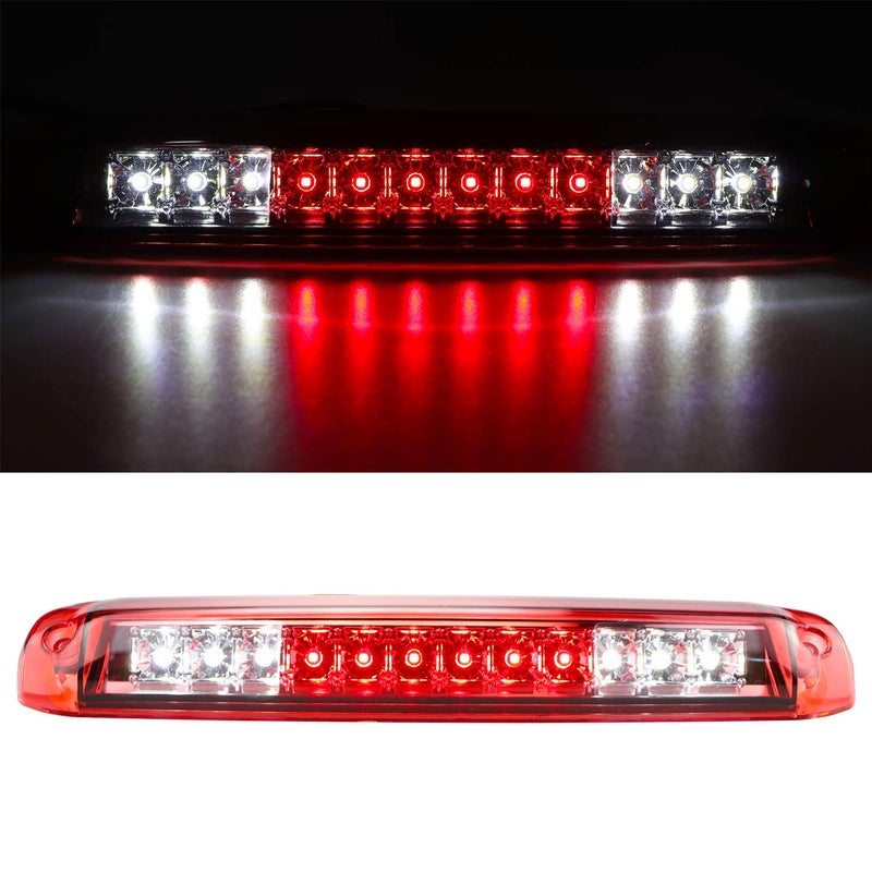 For 1999-2006 Chevrolet Silverado/GMC Sierra 1500 2500HD 3500 Third 3rd Brake Light Cargo Light High Mount Lamp Rear Tail Stop Light 5978318 (Red)