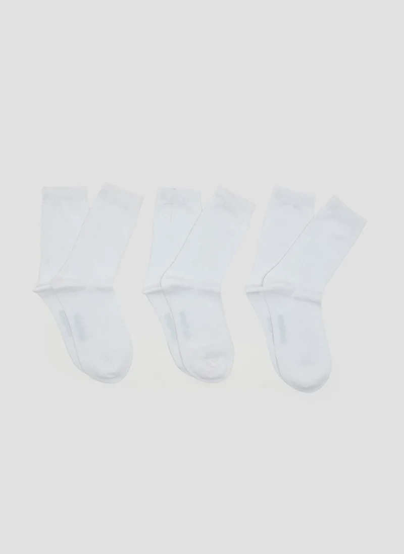 Hush Puppies Kids HPSK002 Toddler Boys Socks Crew Socks, White