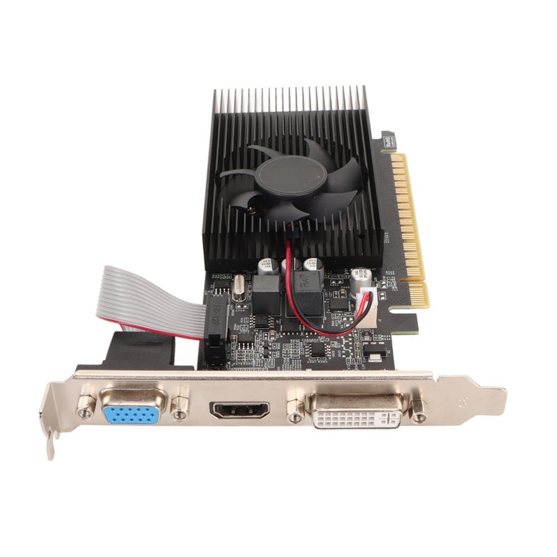 بطاقة رسومات GT 730 ذاكرة 4 جيجا بايت DDR3B و 128 بت مع مروحة تبريد تدعم واجهات VGA و DVI و واجهات الوسائط المتعددة العالية الوضوح بطاقات رسومات للألعاب - Image 2