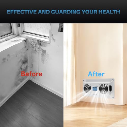 Pewoaoa 240 CFM Crawlspace Vent Fan, With Thermostat,Humidistat, For Moisture Reduction, Radon Mitigation, Freeze Protection, Ideal for Basement, Attic, Crawl Space Fan Vent(Air Out) 3-year warranty - Image 5