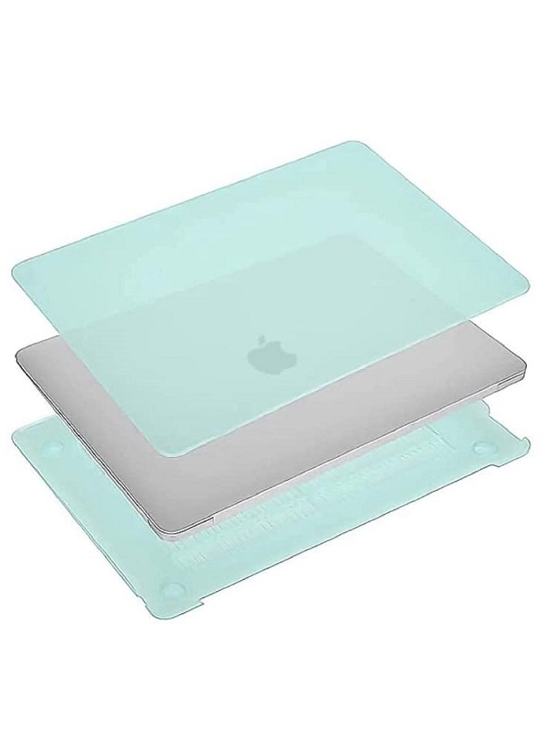 أمم جراب واقٍ من البلاستيك الصلب متوافق مع MacBook Air مقاس 13 بوصة موديل A2337 M1 A2179 / A1932 شاشة Retina Touch ID إصدار 2020/2019/2018 Mint Green - Image 5