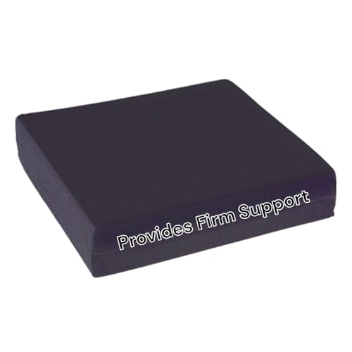 Essential Medical Supply Rehab 1 Foam Seat Cushion - Denser Cushion for Office Chairs, Wheelchairs, and More - Chair Seat Pad Provides Additional Support and Pain Relief for Seniors - 18" x 16" x 2" - Image 1