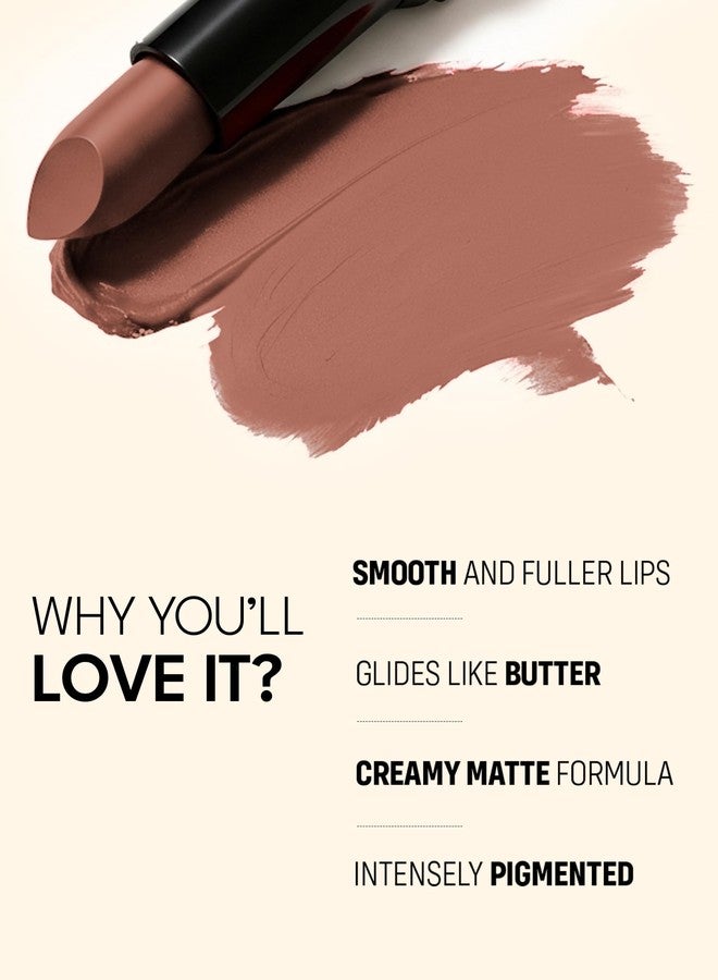 FLiCKA Lip Poetry Matte Lipstick| Enriched With Vitamin E, Sulphate Free, Moisturizing, Long Lasting Upto 6Hrs, 06 Humpty Dumpty, 4g - Image 3