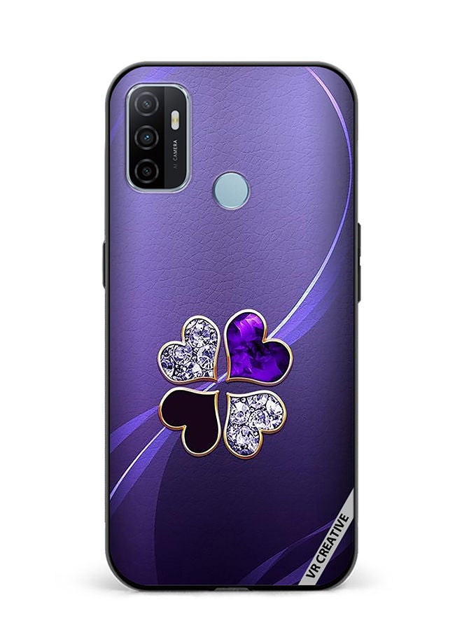 VR CREATIVE Protective Case Cover For Oppo A53 Heart Design  Multicolour - Image 1