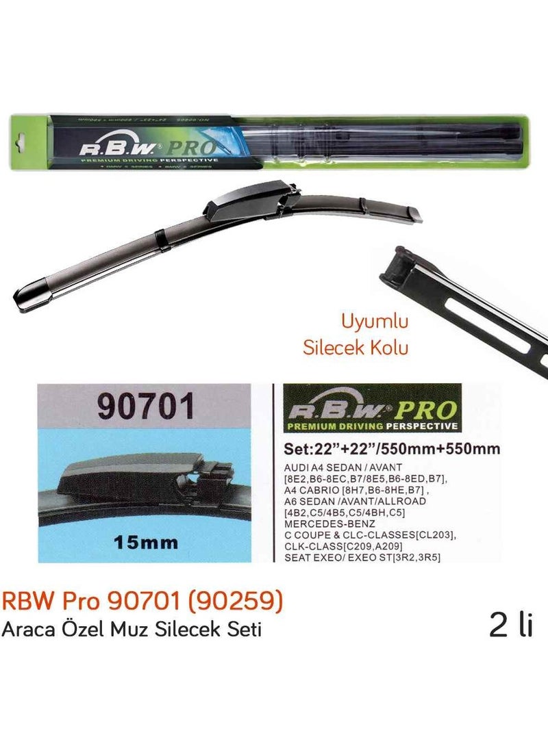 RBW - 90701 Mercedes Clc-Class (Cl203) 2008-2011 Front Wiper Set - Image 1