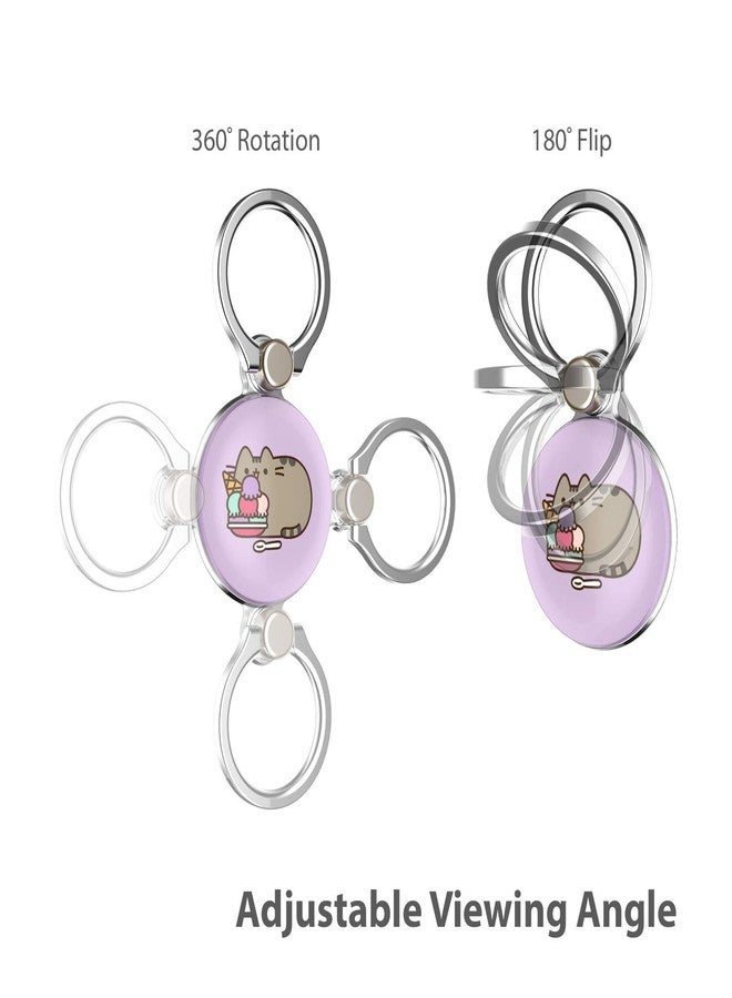 iFace x Pusheen Licensed Series Universal Smartphone Ring Holder Accessory for Girls/Women - Cute Stick-On Phone Attachment for iPhone, Samsung Galaxy, etc. - Ice Cream Sundae - Image 3