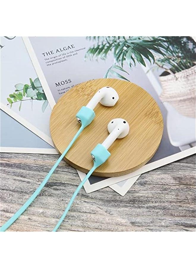 Generic - 5PCS Magnetic Anti-Lost Silicone Straps Wireless Headset Neck Rope Sports Lanyard Earphone Accessories Cpatible with AirPods 1 2 Pro Headphones 70cm 5 Colours - Image 1