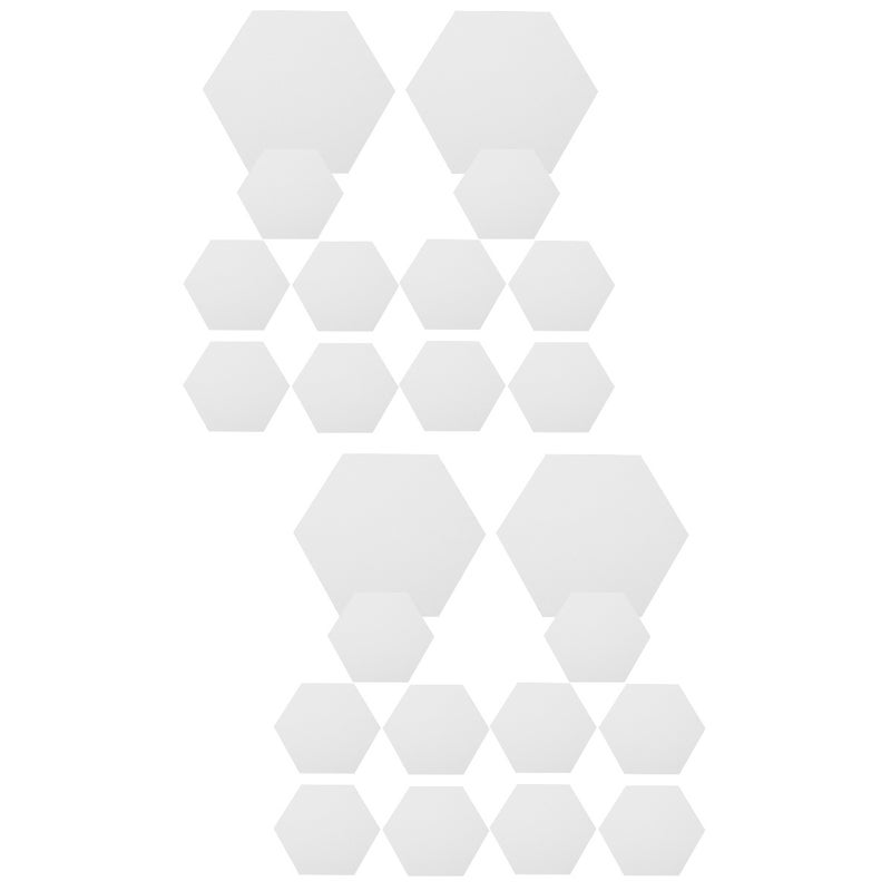 pcs Hexagon Mirror Tiles Mirrors Sticker Wall for Living Room Bedroom - Image 1