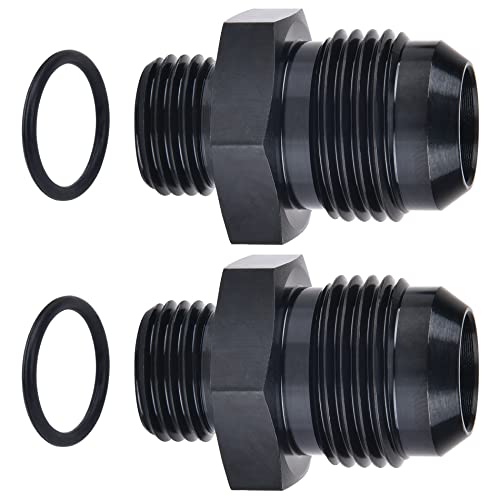 EVIL ENERGY 8AN Flare to AN6 ORB Male ORing Fitting Adapter 2PCS - Image 1
