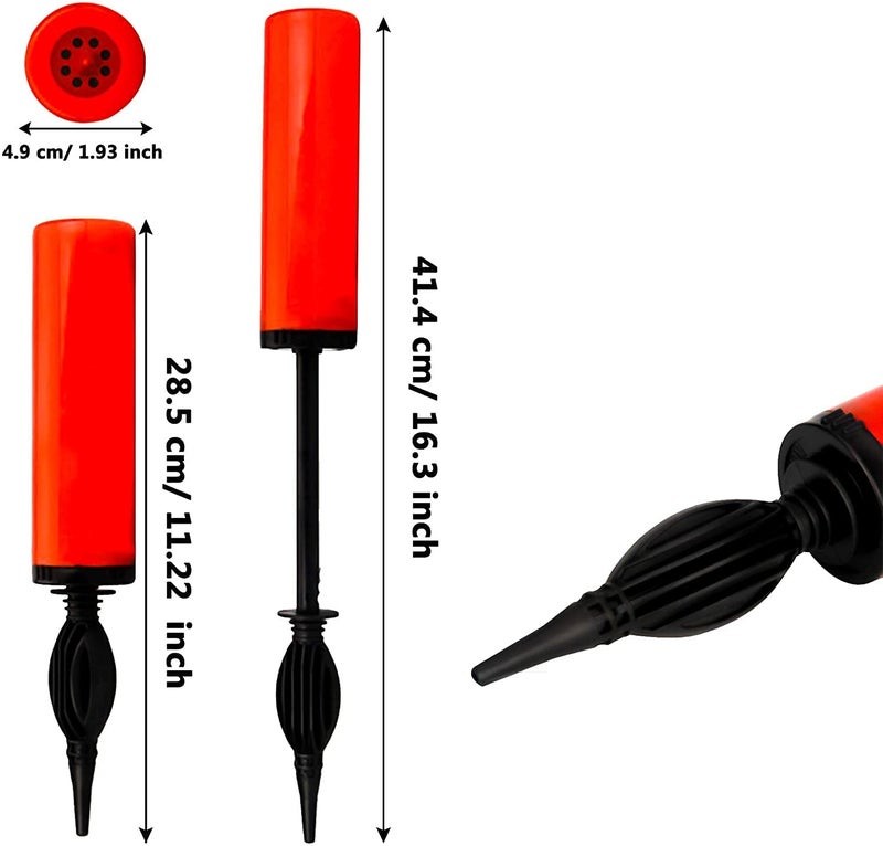 flavouredlove Balloon Manual Hand Pump for Latex Foil, Helium Air Animal Rubber Baloon/Airpump/Balloons Pumper (Multicolor) (Pack of 1) - Image 3