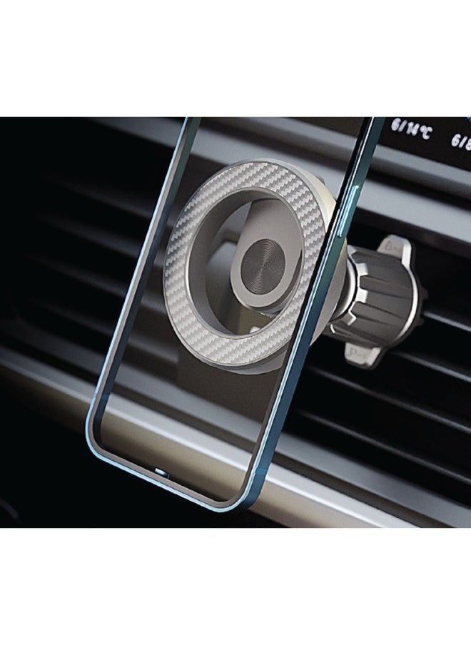 IQ TOUCH IQ TOUCH 360° MagSafe Car Mount, 360° Flexible Rotation Air Vent Magnetic Phone Holder, High Grade N52H Magnets, Hands Free Phone Mount, Compatibale all 15, 14, 13, 12 Series, Black  - Image 4