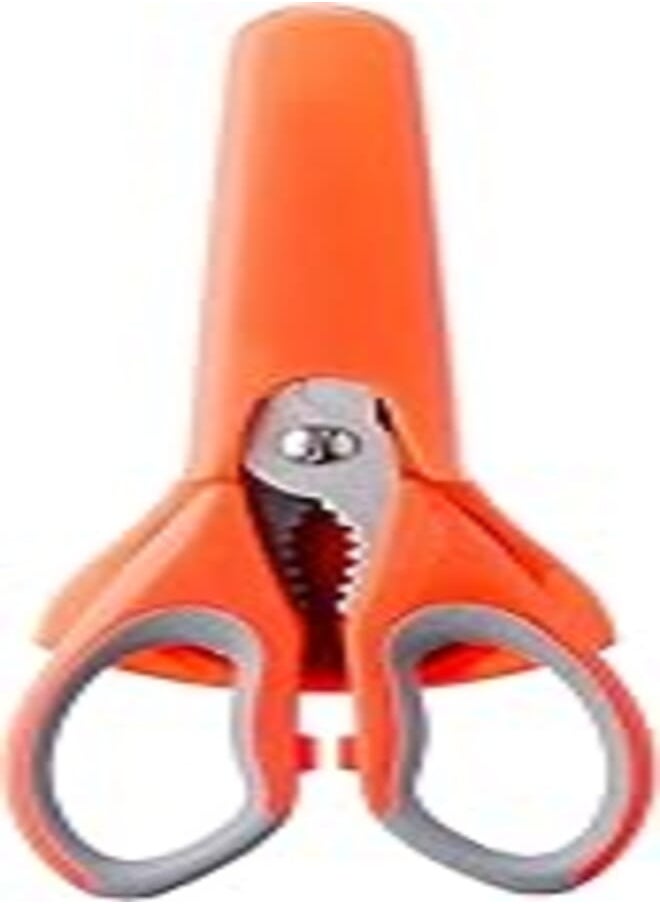 ElYassin EL-Yassin 3-in-1 Stainless Steel Scissors with Plastic Handle and Case with Opener and Ripper (10x25x2cm) - Assorted Colors 