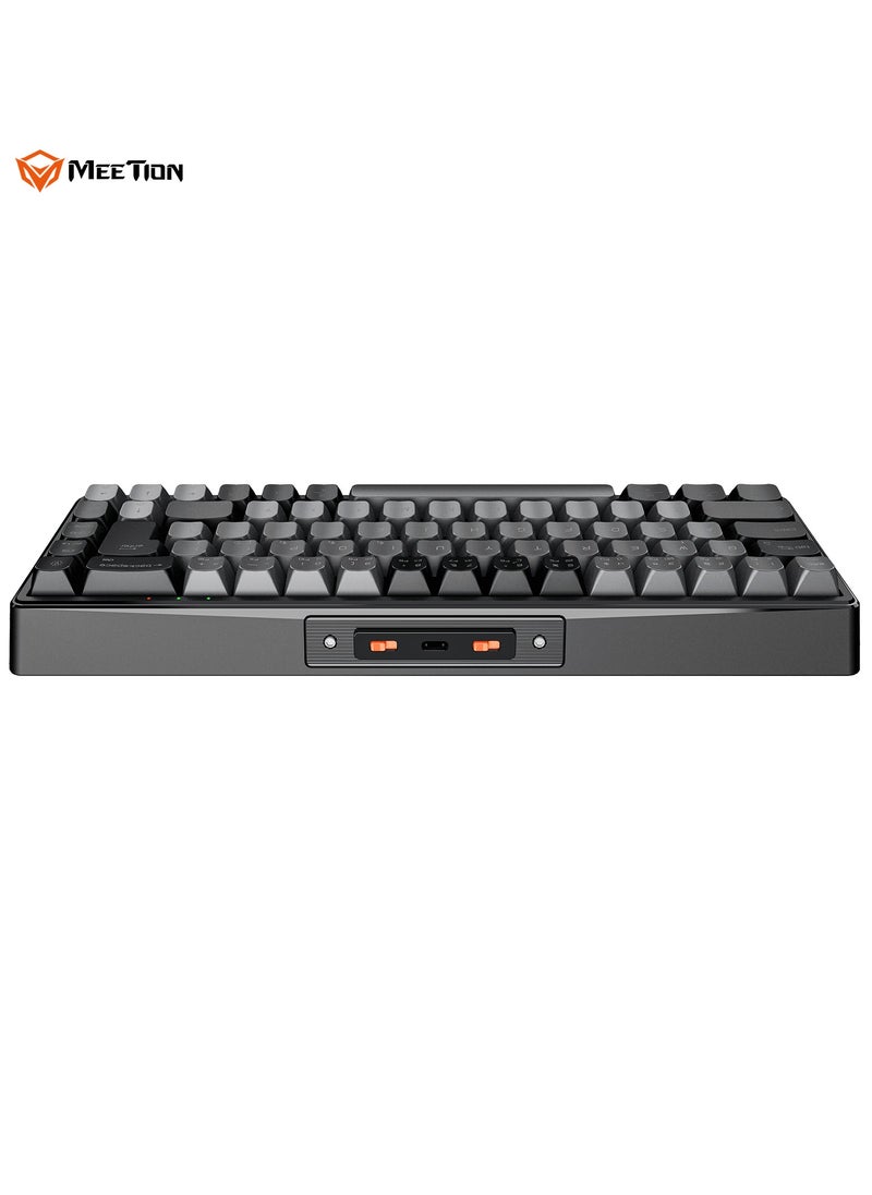 Meetion 65% Triple-Mode Wireless RGB Mechanical Keyboard MK12 65% Layout Full Key Hot-Swap Tri-Mode Connection (Black)