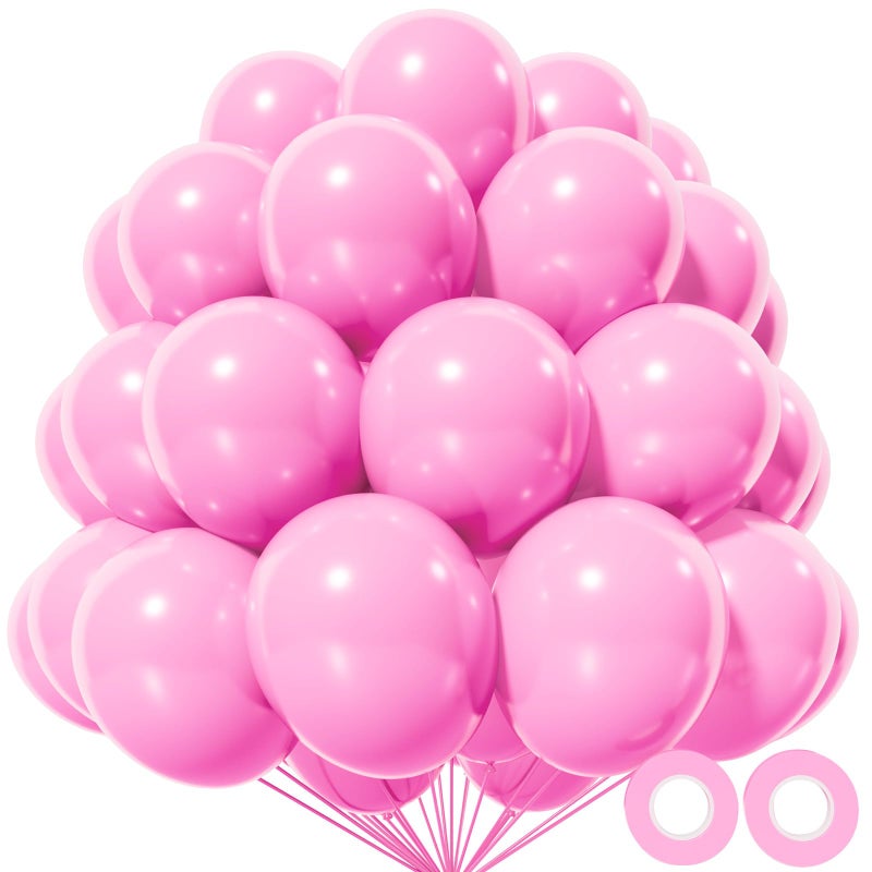 KAWKALSH Pink Balloon 110pcs12 Inch Thickened Latex Party Balloons Helium Bright Color for Birthday Baby Shower Wedding Party Supplies Arch Garland Decoration - Image 3