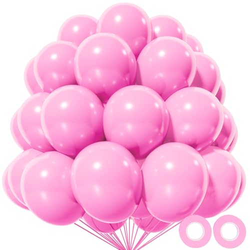 KAWKALSH Pink Balloon 110pcs12 Inch Thickened Latex Party Balloons Helium Bright Color for Birthday Baby Shower Wedding Party Supplies Arch Garland Decoration - Image 1
