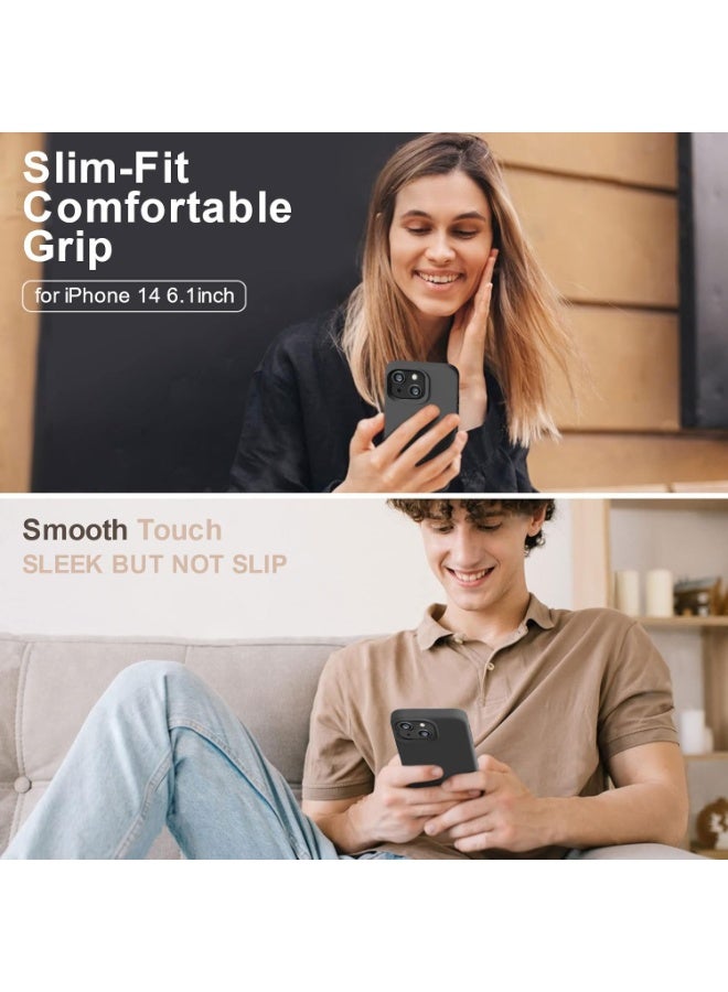 BORTONY iPhone 14 Case Liquid Silicone Anti Scratch Anti Fingerprint Soft Silky Touch Shockproof Protective Cover for Apple iPhone 14 - Image 3